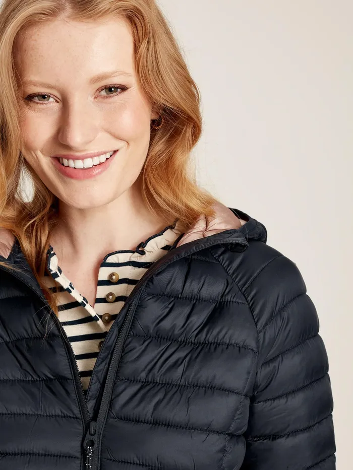 Joules Coats and Jackets Navy Showerproof Packable Padded Jacket 8211 Women