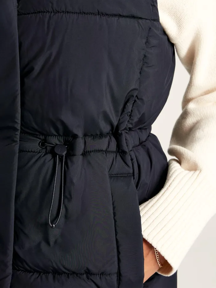 Joules Coats and Jackets Navy Showerproof Padded Gilet With Hood 8211 Women