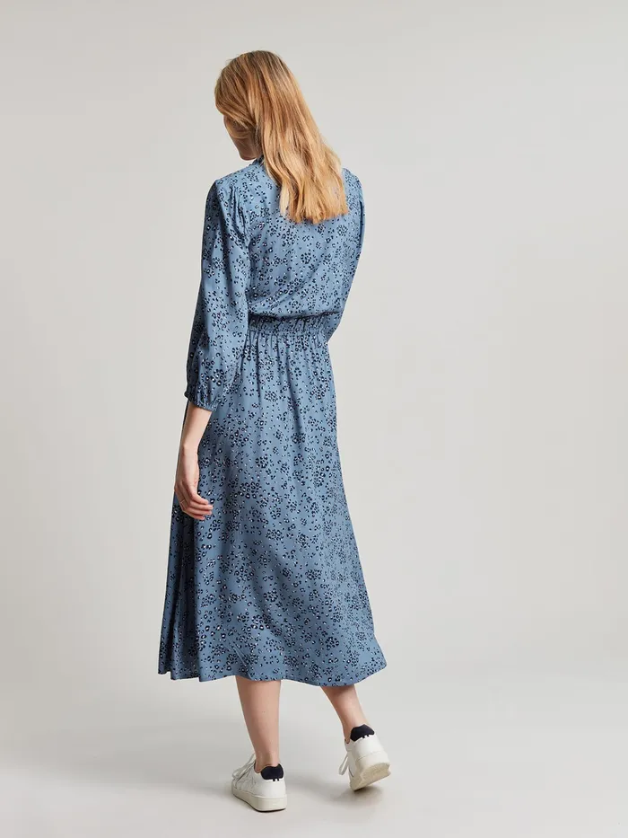 Joules Dresses Blue Josie Frill Elasticated Waist Dress 8211 Women