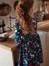 Joules Dresses Navy Blue Long Sleeve Jersey Dress With Pockets 8211 Girls