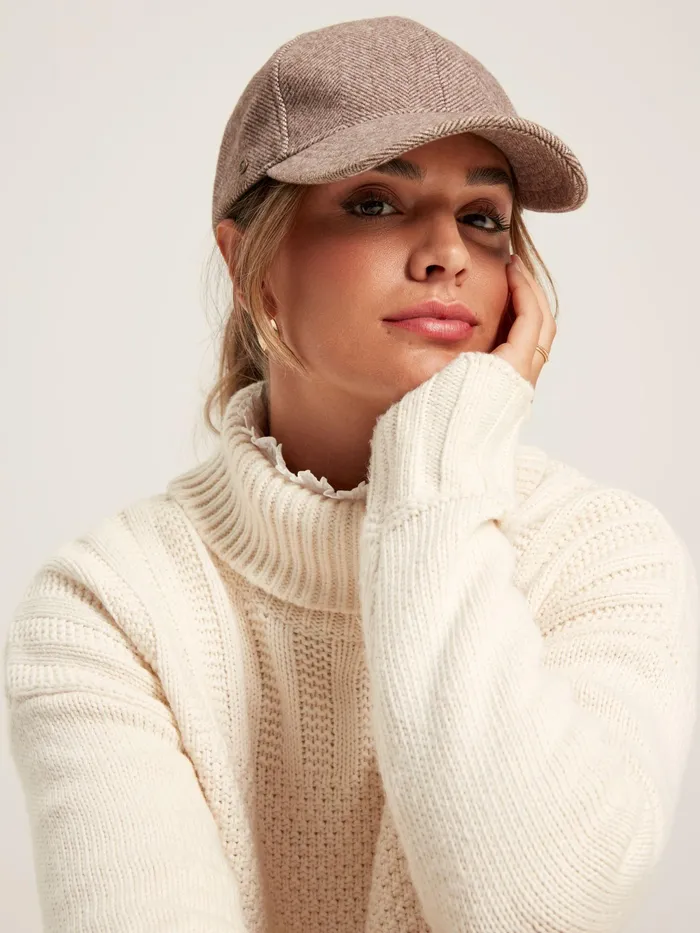 Joules Hats Neutral Tweed Baseball Cap 8211 Women