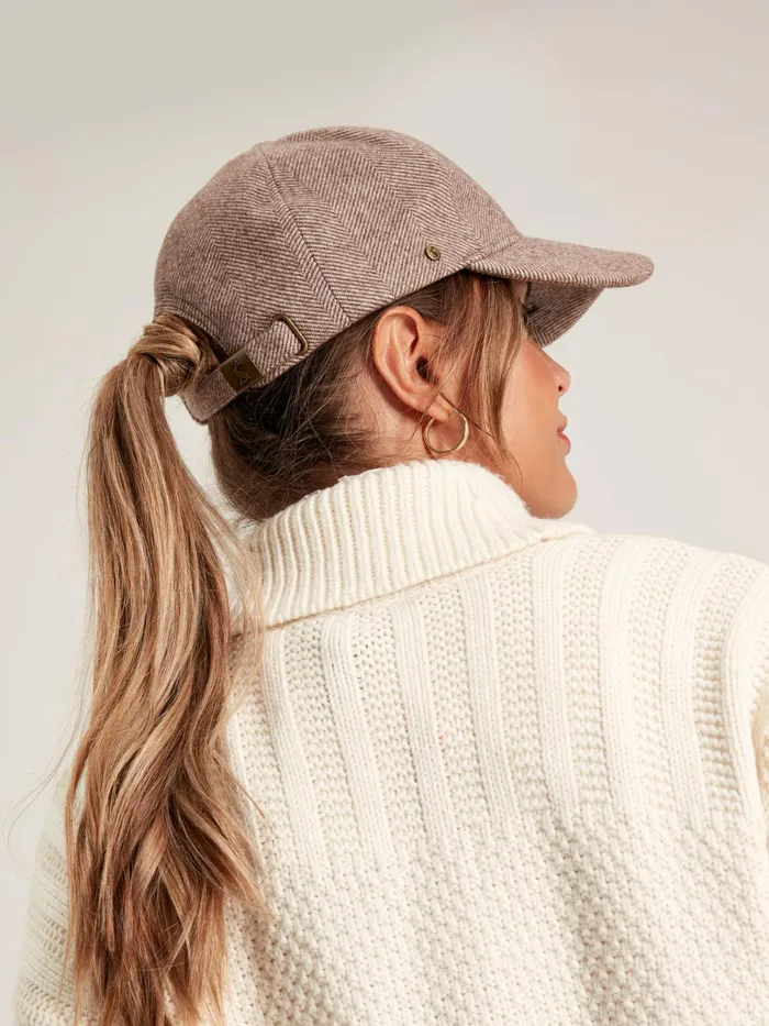 Joules Hats Neutral Tweed Baseball Cap 8211 Women