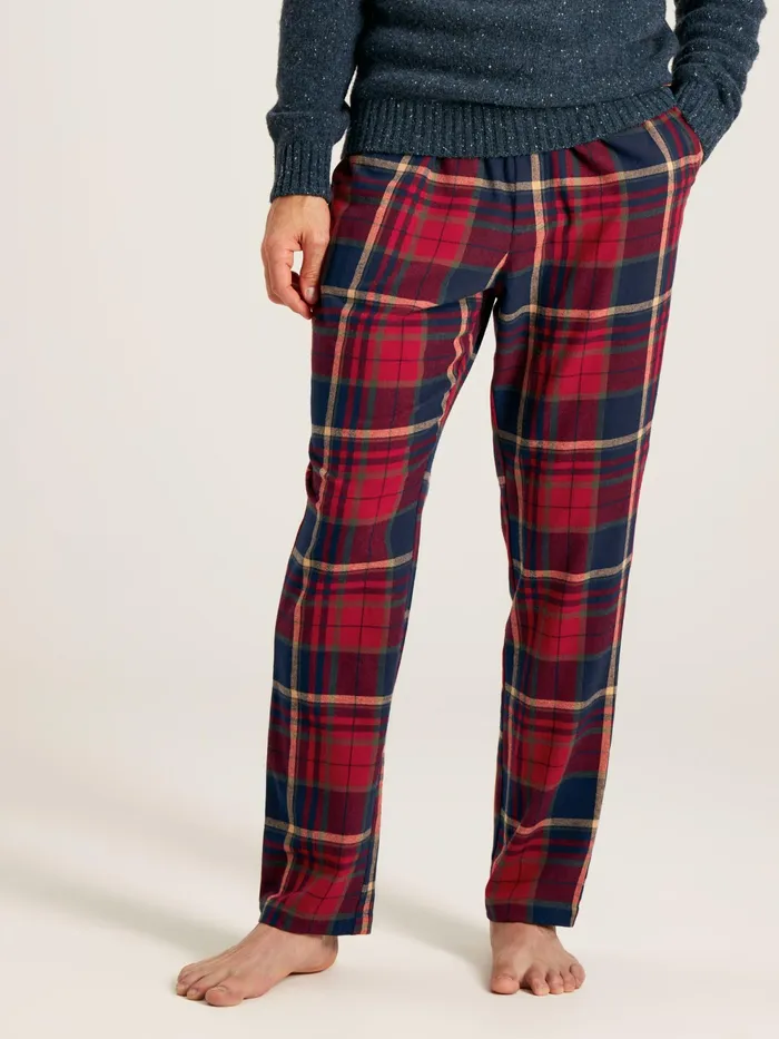 Joules Nightwear Red Tartan Pyjama Bottoms 8211 Men