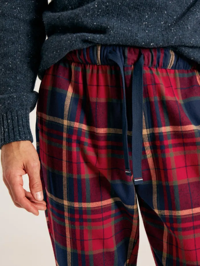 Joules Nightwear Red Tartan Pyjama Bottoms 8211 Men