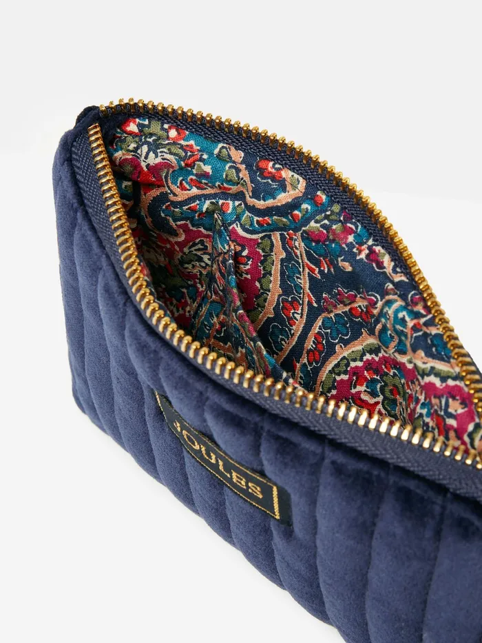 Joules Purses Navy Velvet Wrist Purse 8211 Women