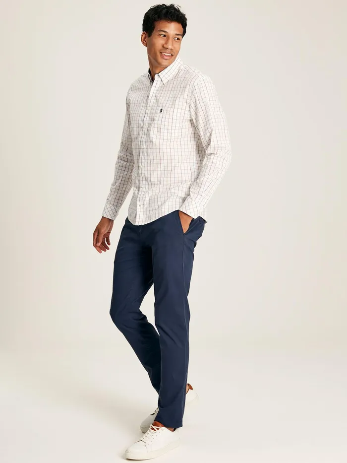 Joules Shirts White Gingham Cotton Poplin Shirt 8211 Men