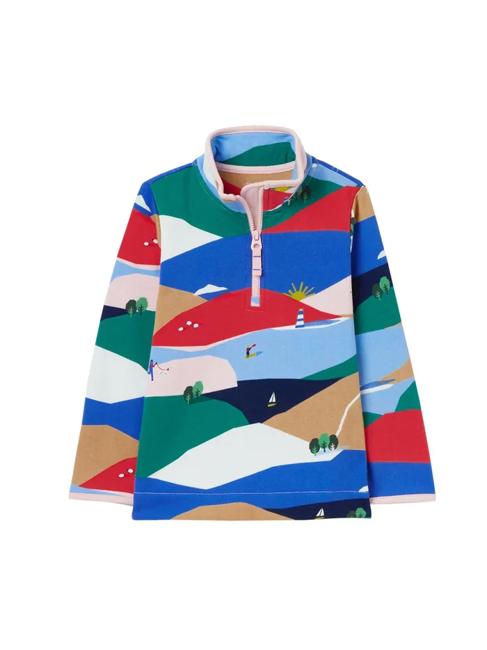 Joules Sweatshirts and Hoodies Blue FairdalePrinted Half Zip Sweatshirt 8211 Girls Joules Sweatshirts and Hoodies Blue FairdalePrinted Half Zip Sweatshirt 8211 Girls