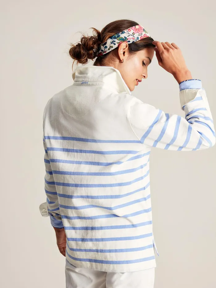 Joules Sweatshirts and Hoodies Blue Striped Deck Sweat Top 8211 Women