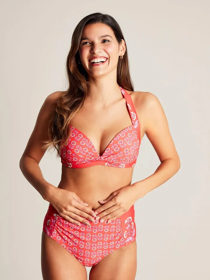 Joules Swimwear and Beachwear Pink Jasmine Bikini Top 8211 Women