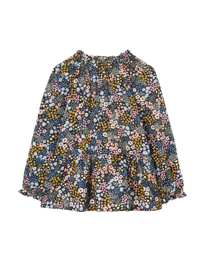 Joules Tops and Tshirts Blue Tilly Notch Neck Tiered Woven Top 212 Years 8211 Girls