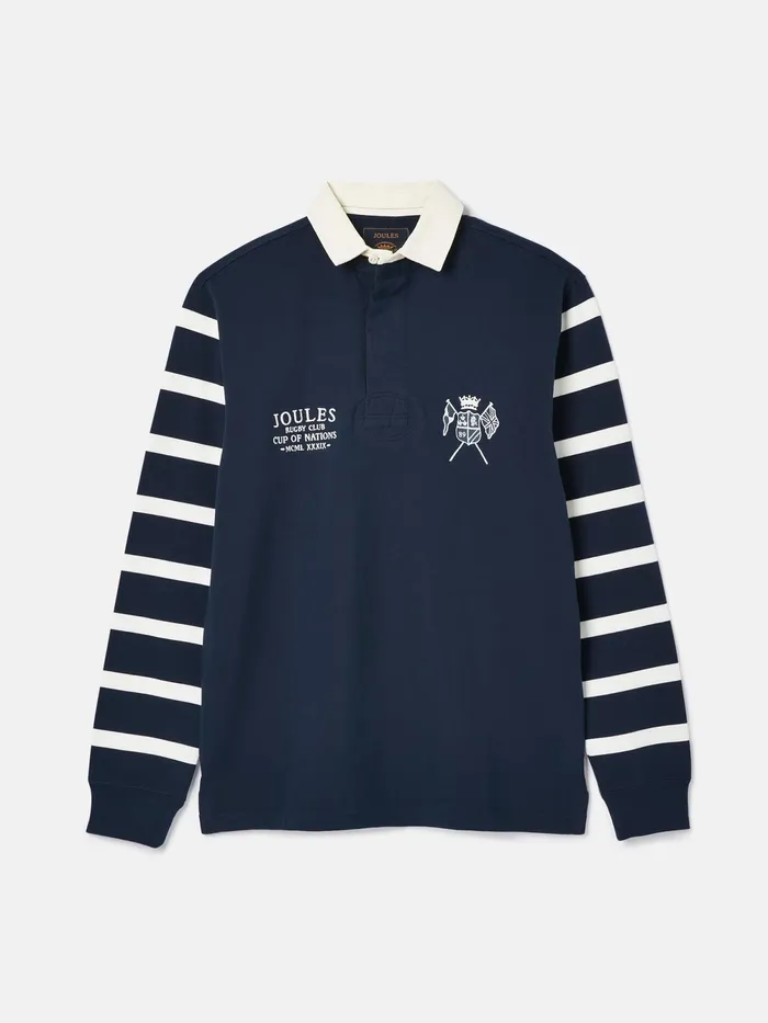 Joules Tops and Tshirts Navy Classic Rugby Shirt 8211 Men
