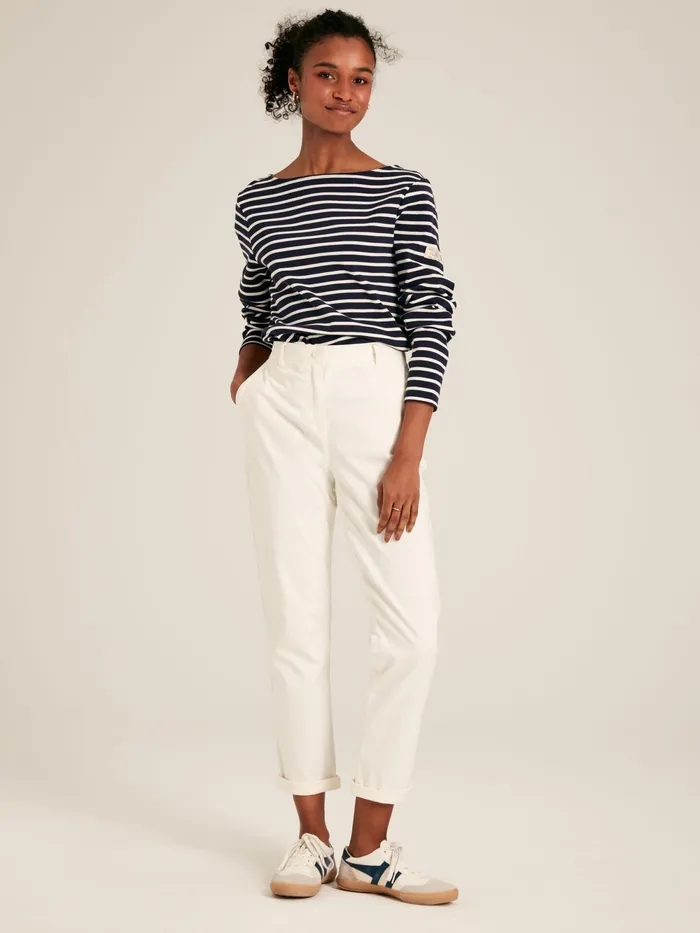 Joules Tops Navy Blue Stripe Boat Neck Breton Top 8211 Women