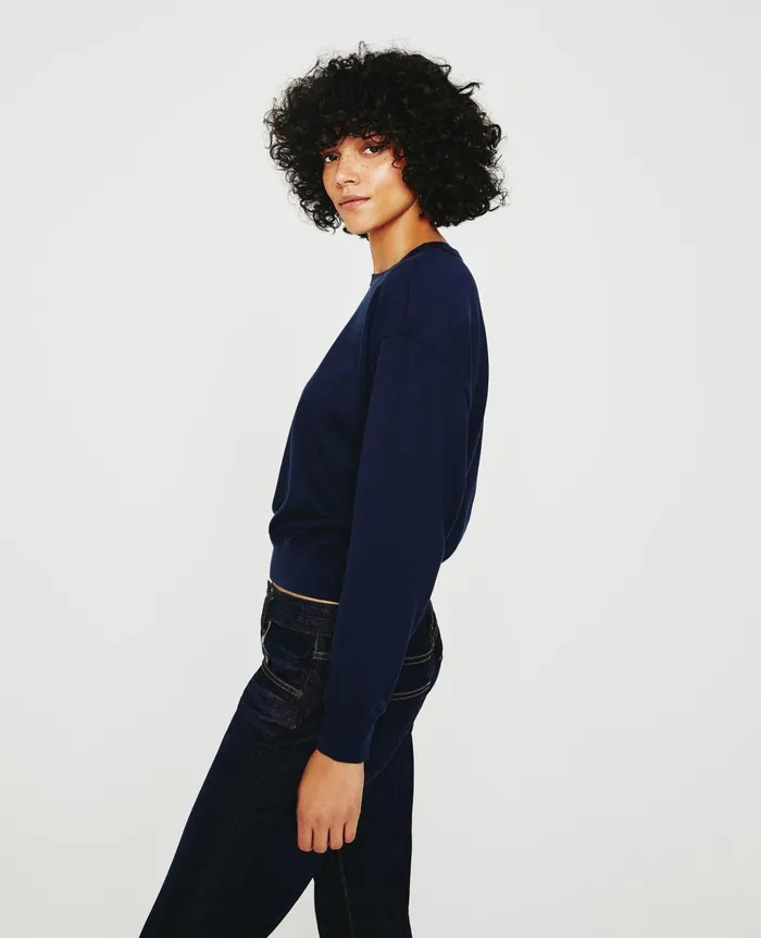 Karter Pullover Deep Navy Women AG Jeans Sweatshirts Karter Pullover Deep Navy Women AG Jeans Sweatshirts