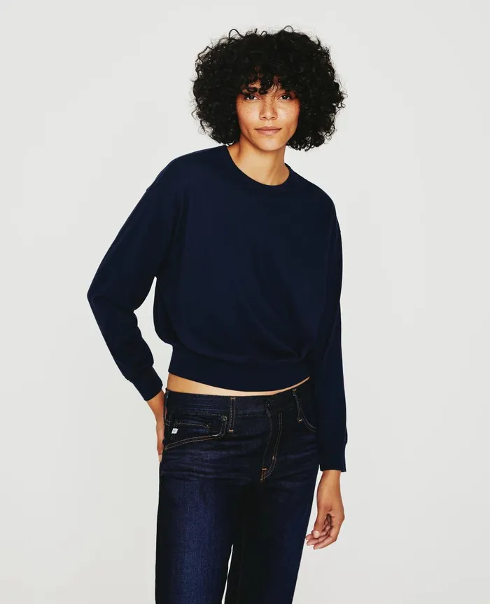Karter Pullover Deep Navy Women AG Jeans Sweatshirts Karter Pullover Deep Navy Women AG Jeans Sweatshirts