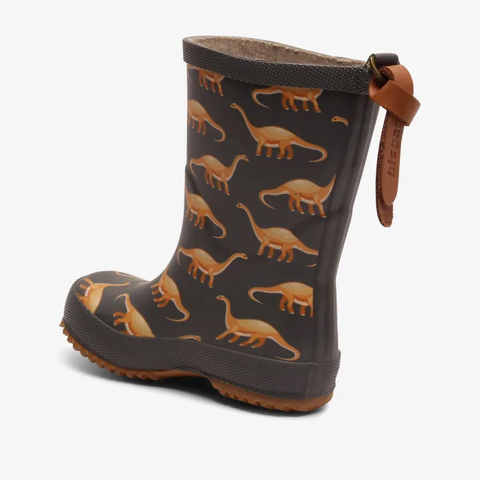 KIDS basic rubber camel dinos Blue Rubber boots bisgaardshoes
