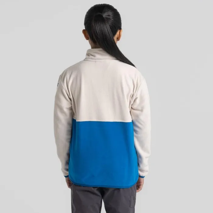 Kids Full Zip Fleece Craghoppers Kid039s Valo Jacket Ecru Titan Blue Kids Full Zip Fleece Craghoppers Kid039s Valo Jacket Ecru Titan Blue