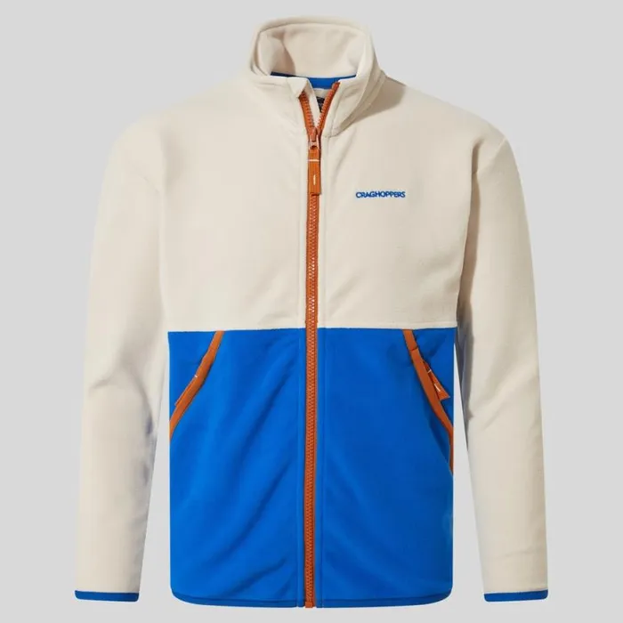 Kids Full Zip Fleece Craghoppers Kid039s Valo Jacket Ecru Titan Blue Kids Full Zip Fleece Craghoppers Kid039s Valo Jacket Ecru Titan Blue