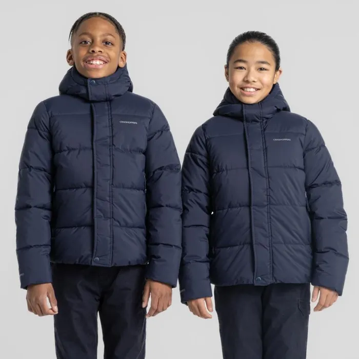 Kids Insulated Jackets Craghoppers Kid039s Brandon Hooded Jacket Blue Navy