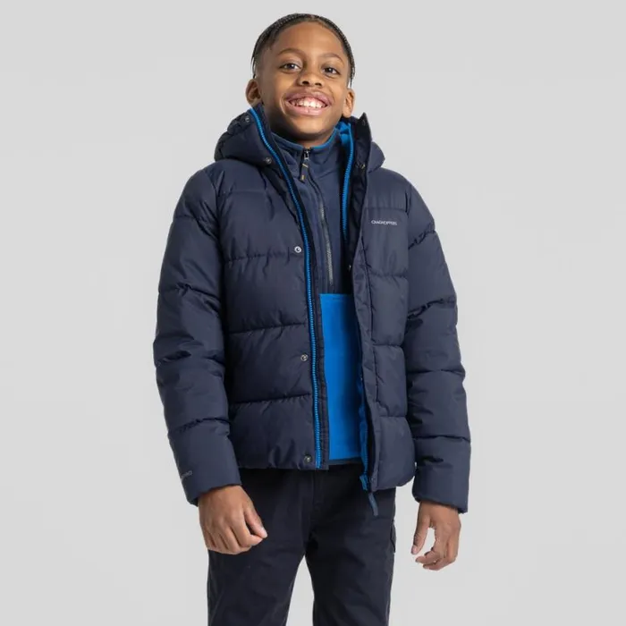 Kids Insulated Jackets Craghoppers Kid039s Brandon Hooded Jacket Blue Navy Kids Insulated Jackets Craghoppers Kid039s Brandon Hooded Jacket Blue Navy