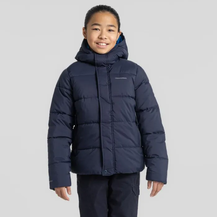 Kids Insulated Jackets Craghoppers Kid039s Brandon Hooded Jacket Blue Navy Kids Insulated Jackets Craghoppers Kid039s Brandon Hooded Jacket Blue Navy