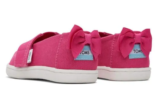 Kids KidsTiny Alpargata Pink Bow Toddler Shoe Fuchsia TOMS Alpargatas