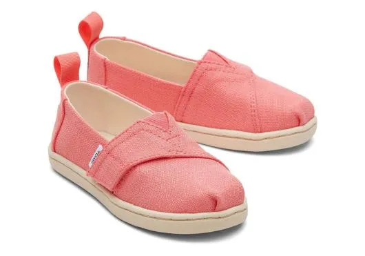 Kids KidsTiny Alpargata Woven Peach TOMS Alpargatas