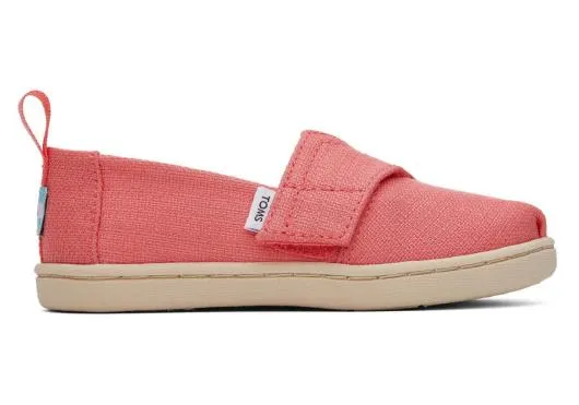 Kids KidsTiny Alpargata Woven Peach TOMS Alpargatas