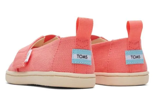 Kids KidsTiny Alpargata Woven Peach TOMS Alpargatas