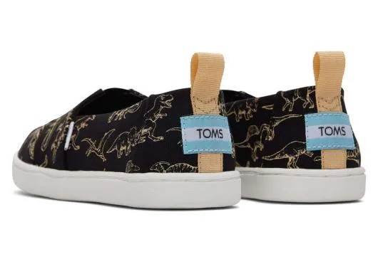 Kids KidsYouth Alpargata Dino Black Dino Glow TOMS Alpargatas