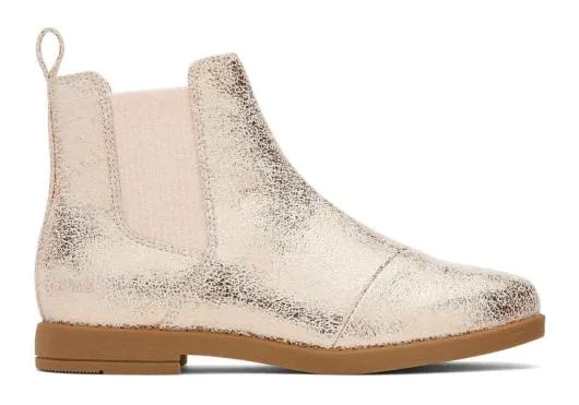 Kids KidsYouth Charlie Gold Foil Kids Boot Gold Foil TOMS Boots and Booties