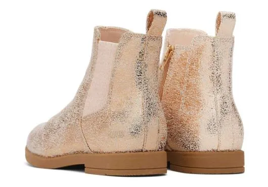 Kids KidsYouth Charlie Gold Foil Kids Boot Gold Foil TOMS Boots and Booties