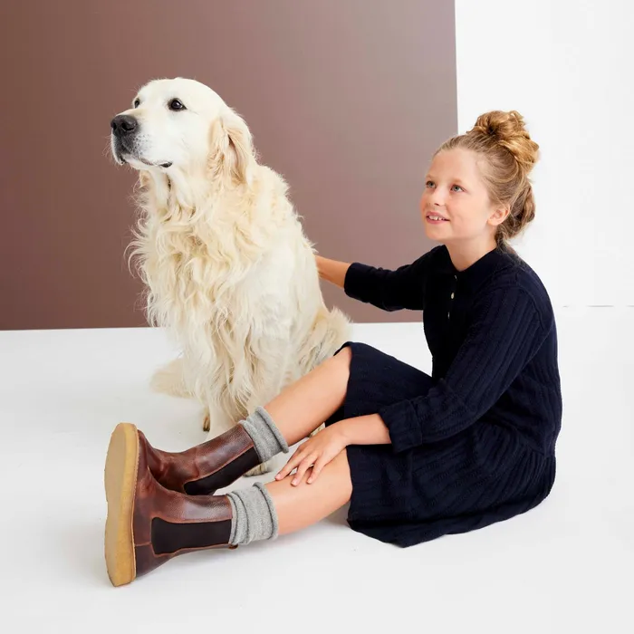 KIDS naya oak Brown Winter boots bisgaardshoes