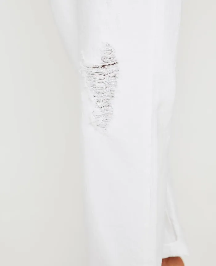 Knoxx Authentic White Destructed Women AG Jeans Denim Knoxx Authentic White Destructed Women AG Jeans Denim