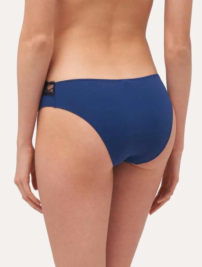 Lace Medium Brief In Blue And Grey Lingerie La Perla Midrise