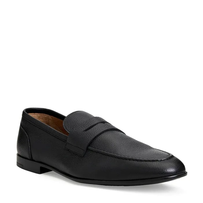 LASTRA SLIPON LEATHER LOAFERBLACK Men Bruno Magli Casual Shoes