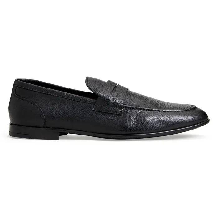 LASTRA SLIPON LEATHER LOAFERBLACK Men Bruno Magli Casual Shoes