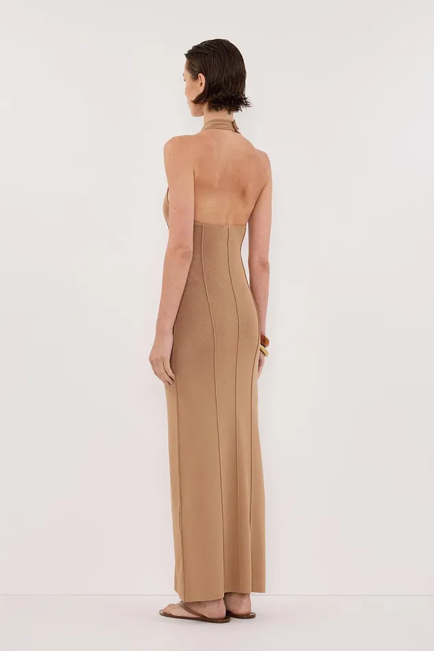 LISS TAN HALTER MAXI DRESS Women DISSH Maxi Dresses
