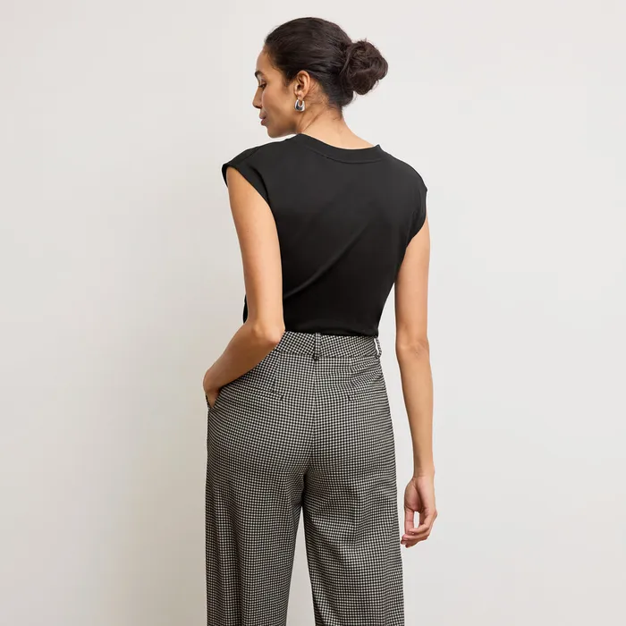 M M LaFleur The Alina TShirt 8211 Organic Pima Cotton Black Women TShirts