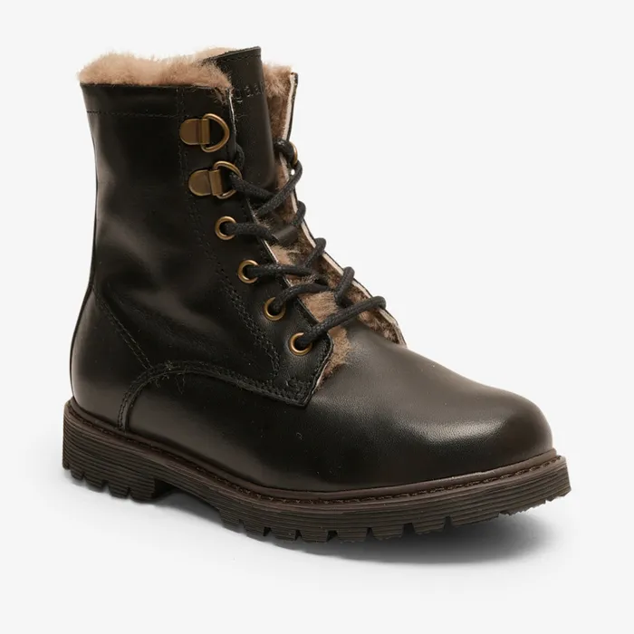 maia lamb black Black KIDS Boots bisgaardshoes