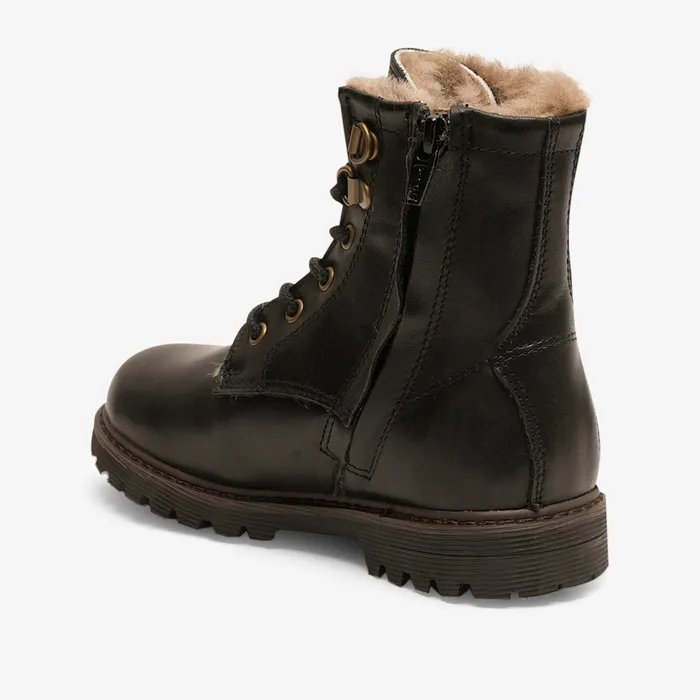 maia lamb black Black KIDS Boots bisgaardshoes