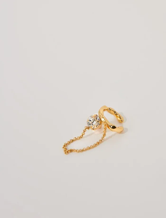 Maje Jewelry Womens Chain Earring Gold