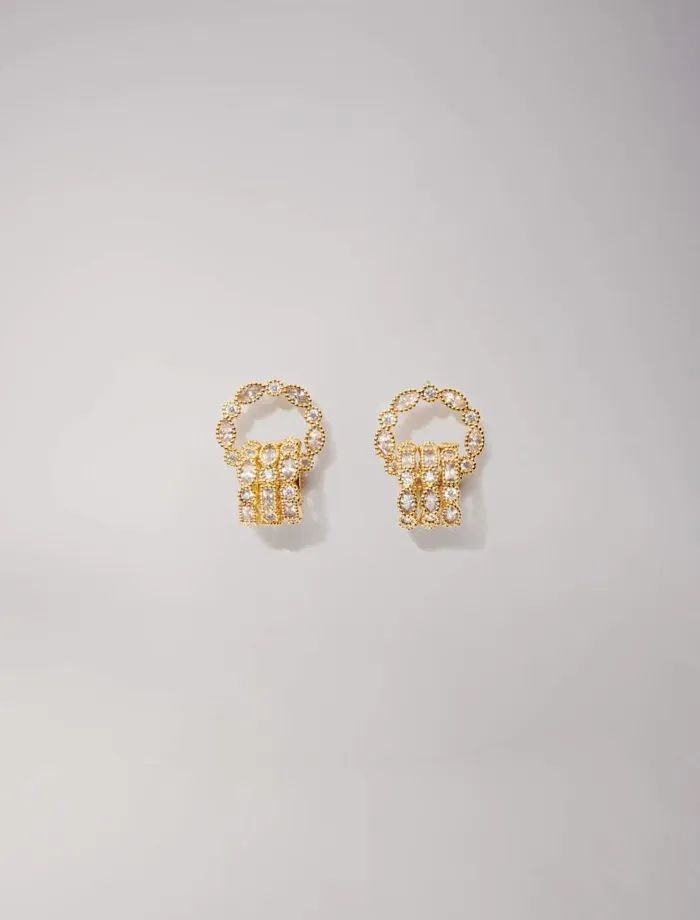 Maje Jewelry Womens Gold Earrings Gold