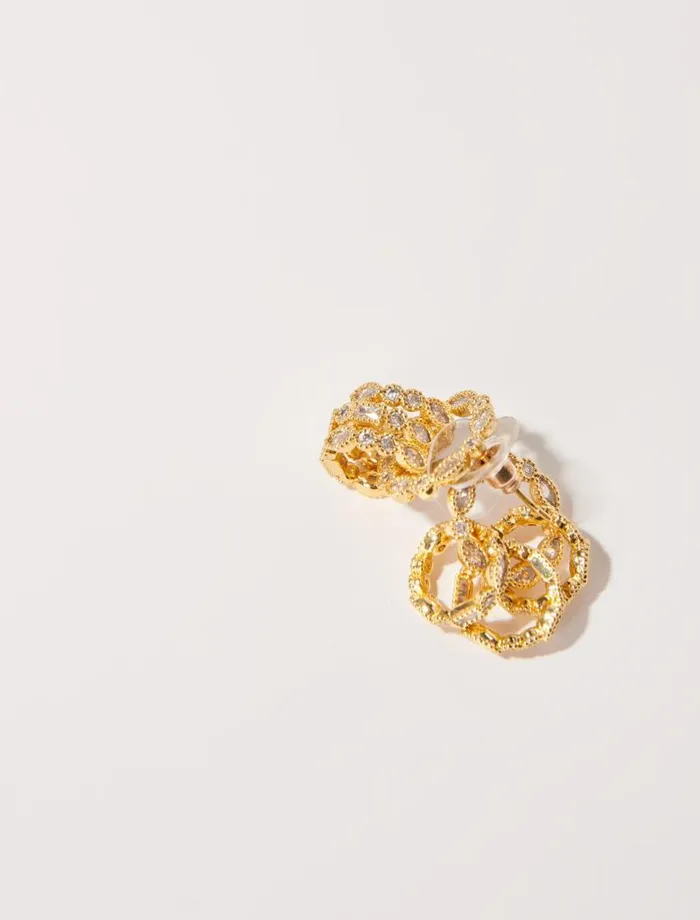 Maje Jewelry Womens Gold Earrings Gold
