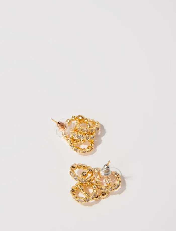 Maje Jewelry Womens Gold Earrings Gold