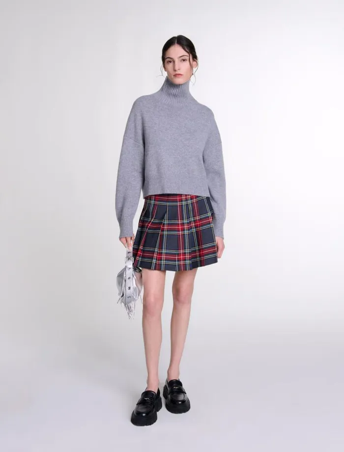 Maje Sweaters and Cardigans Womens Cashmere Knit Jumper Grey