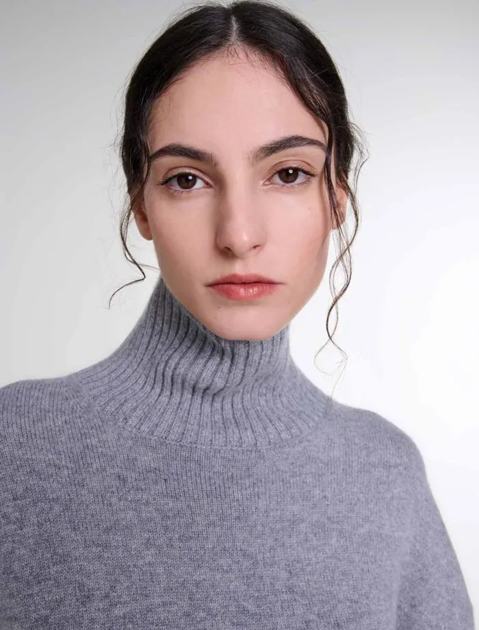 Maje Sweaters and Cardigans Womens Cashmere Knit Jumper Grey