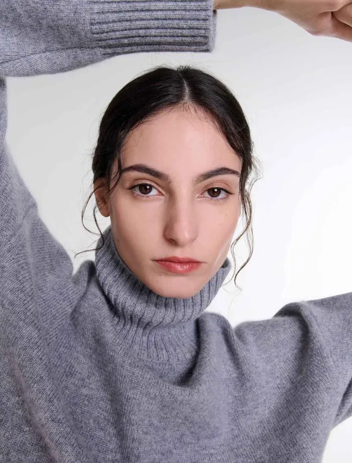 Maje Sweaters and Cardigans Womens Cashmere Knit Jumper Grey