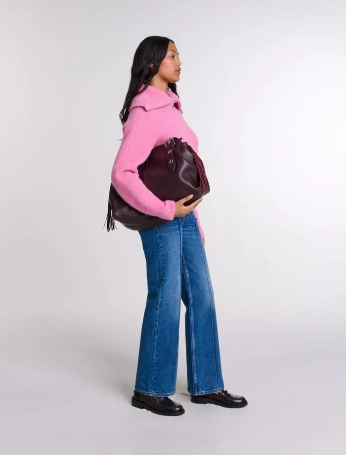 Maje Sweaters and Cardigans Womens Woolblend Cardigan Pink