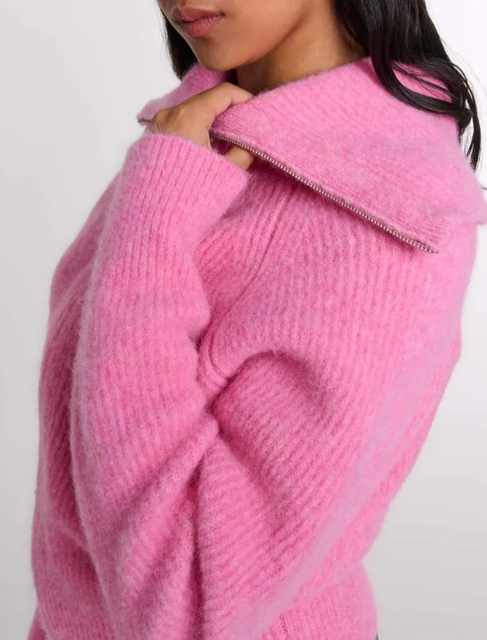 Maje Sweaters and Cardigans Womens Woolblend Cardigan Pink