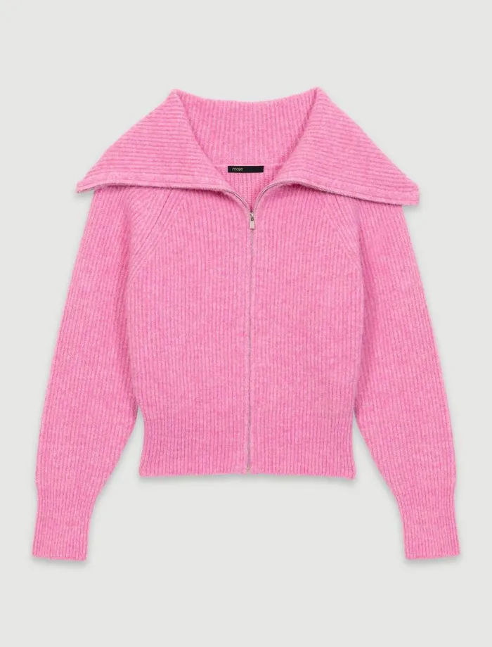 Maje Sweaters and Cardigans Womens Woolblend Cardigan Pink
